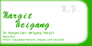 margit weigang business card